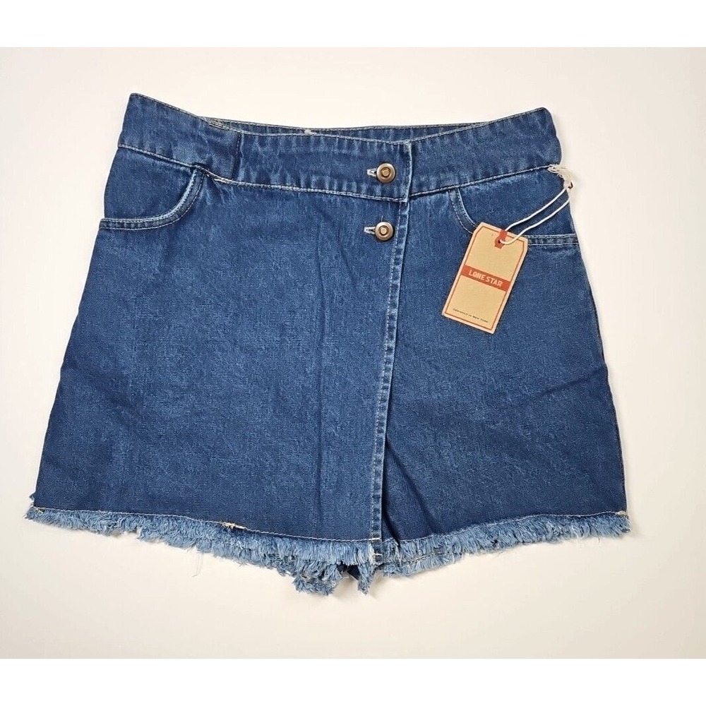 Lone Star Women's High-Rise Wrap-Front Denim Skort Size Medium (29) - NWT